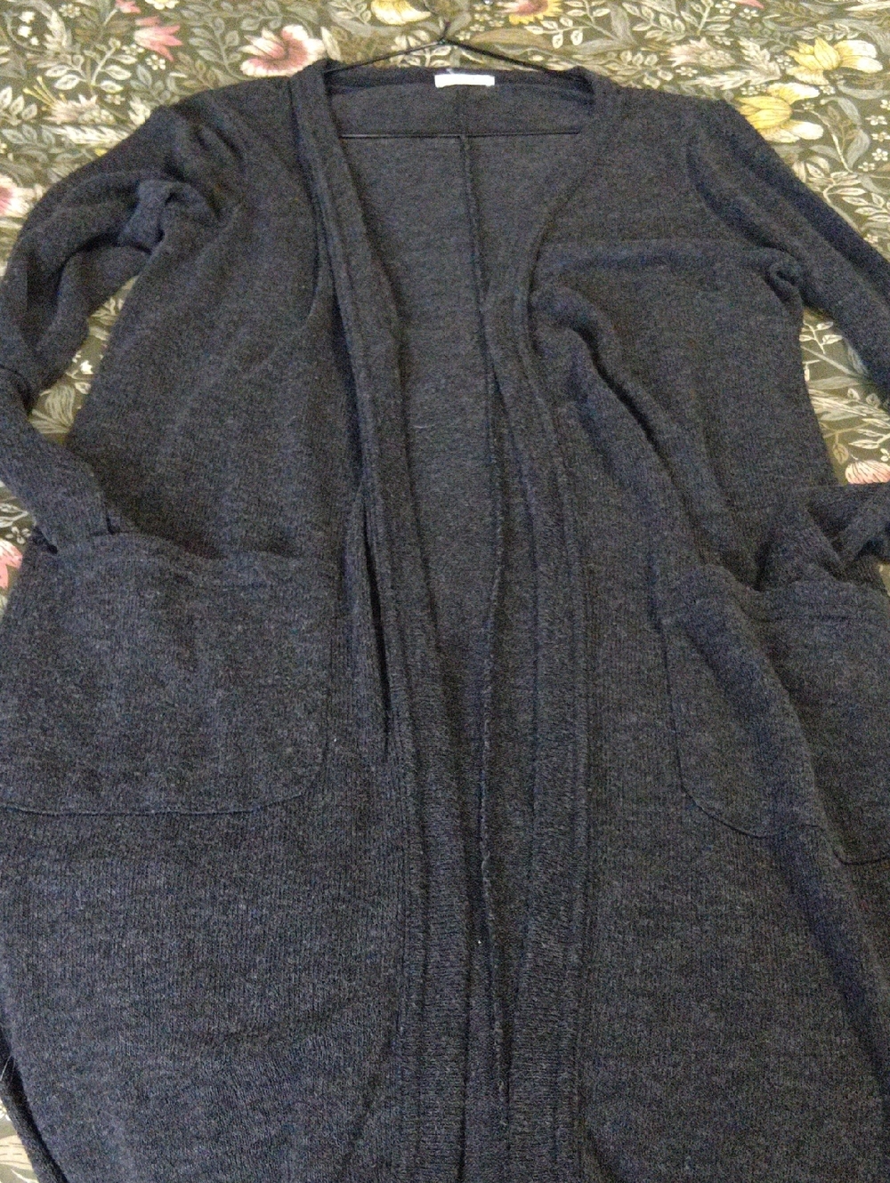 Ardene Dark Charcoal Open-Front Cardigan